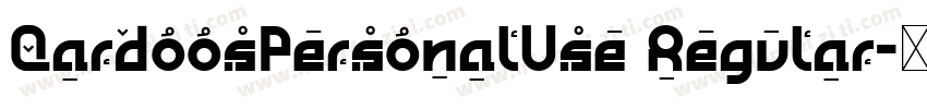 QardoosPersonalUse Regular字体转换